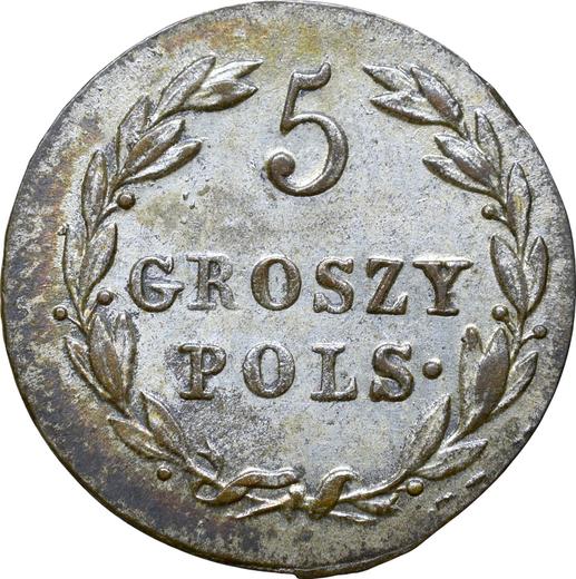 Revers 5 Groszy 1819 IB - Silbermünze Wert - Polen, Kongresspolen