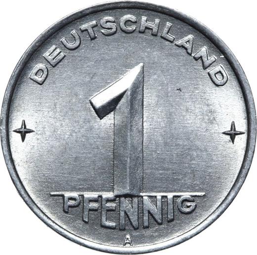 Аверс монеты - 1 пфенниг 1952 года A - цена  монеты - Германия, ГДР