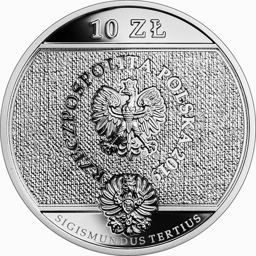 Anverso 10 eslotis 2019 "Juramento de Shuisky" - valor de la moneda de plata - Polonia, República moderna