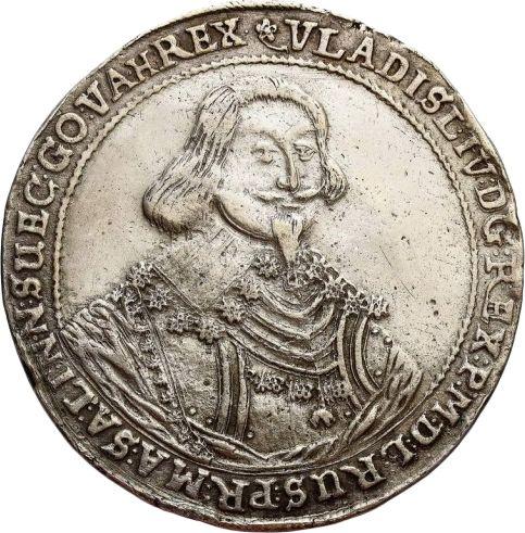 Аверс монеты - Талер 1635 года II "Эльблонг" - цена серебряной монеты - Польша, Владислав IV