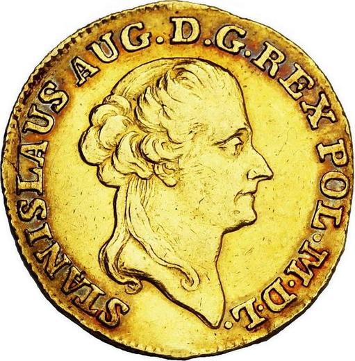 Аверс монеты - Дукат 1790 года EB - цена золотой монеты - Польша, Станислав II Август