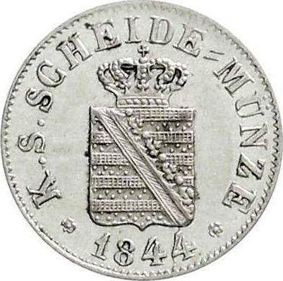 Аверс монеты - 1/2 нового гроша 1844 года G - цена серебряной монеты - Саксония-Альбертина, Фридрих Август II