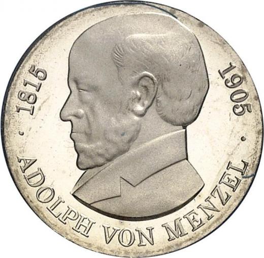 Anverso 5 marcos 1980 "Menzel" - valor de la moneda  - Alemania, República Democrática Alemana (RDA)