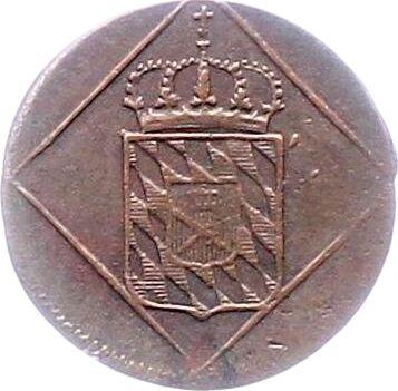 Anverso Heller 1809 - valor de la moneda  - Baviera, Maximilian I