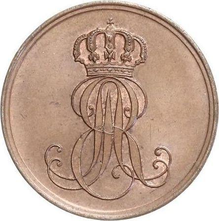 Obverse 2 Pfennig 1851 B -  Coin Value - Hanover, Ernest Augustus