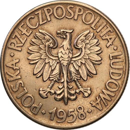 Obverse Pattern 10 Zlotych 1958 "200th Anniversary of the Death of Tadeusz Kosciuszko" Copper-Nickel -  Coin Value - Poland, Peoples Republic