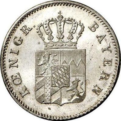 Awers monety - 6 krajcarów 1842 - cena srebrnej monety - Bawaria, Ludwik I
