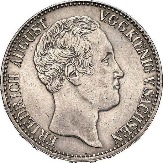 Аверс монеты - Талер 1837 года G "Тип 1836-1837" - цена серебряной монеты - Саксония-Альбертина, Фридрих Август II