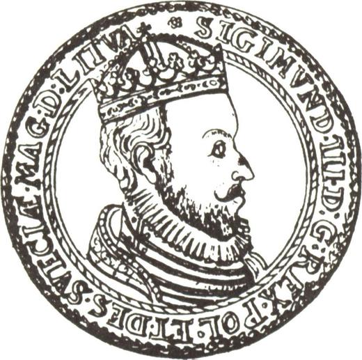 Аверс монеты - Талер 1587 года - цена серебряной монеты - Польша, Сигизмунд III Ваза