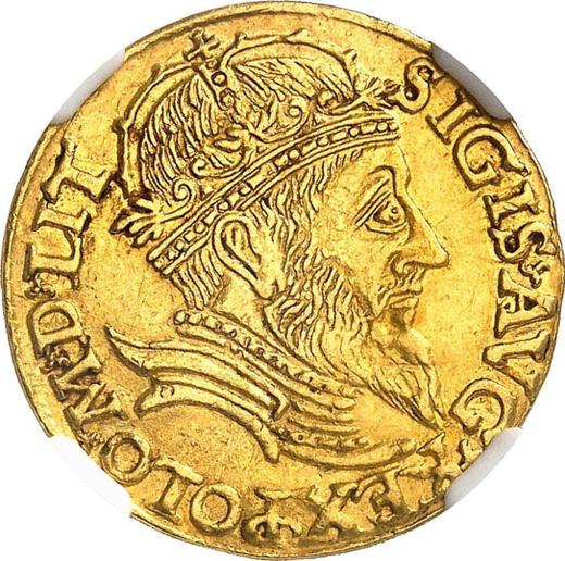Awers monety - Dukat 1561 "Litwa" - cena złotej monety - Polska, Zygmunt II August