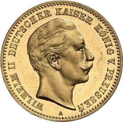 Аверс монеты - 10 марок 1901 года A "Пруссия" - цена золотой монеты - Германия, Германская Империя
