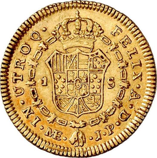 Rewers monety - 1 escudo 1812 JP - cena złotej monety - Peru, Ferdynand VII