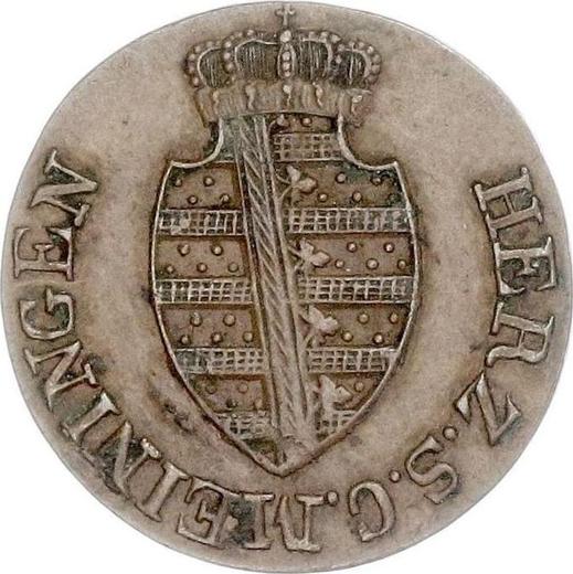 Anverso 1 Pfennig 1818 - valor de la moneda  - Sajonia-Meiningen, Bernardo II