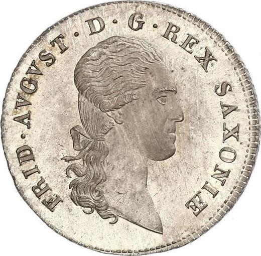 Аверс монеты - 2/3 талера 1815 года I.G.S. - цена серебряной монеты - Саксония-Альбертина, Фридрих Август I