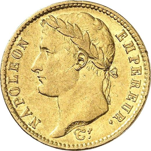 Obverse 20 Francs 1809 U "Type 1809-1815" Turin - France, Napoleon I