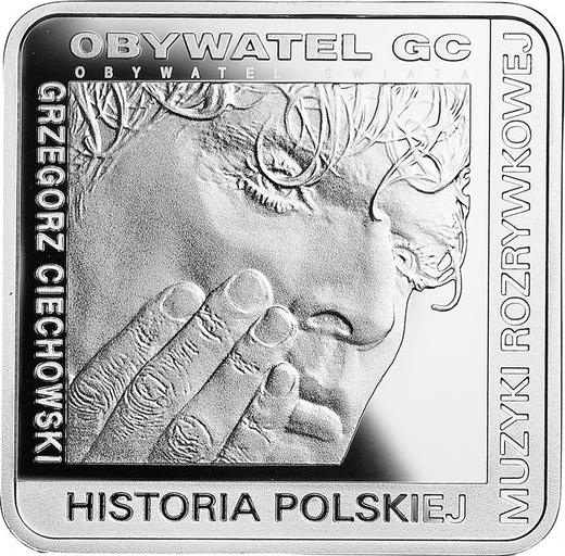 Reverse 10 Zlotych 2014 MW "Grzegorz Ciechowski" Klippe - Silver Coin Value - Poland, III Republic after denomination
