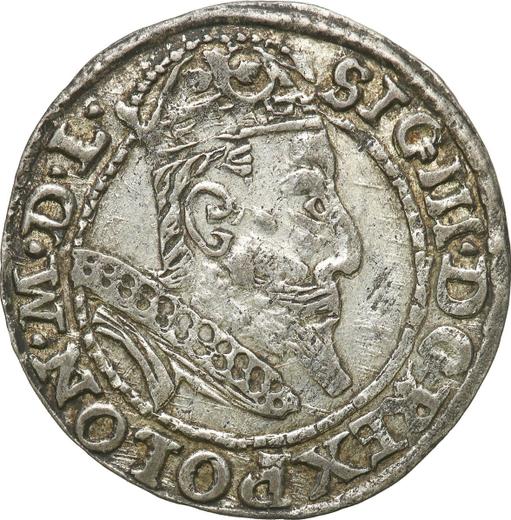 Аверс монеты - 1 грош 1607 года "Тип 1600-1614" - цена серебряной монеты - Польша, Сигизмунд III Ваза
