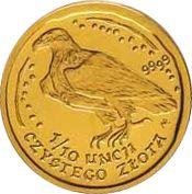 Reverso 50 eslotis 2002 MW NR "Pigargo europeo" - valor de la moneda de oro - Polonia, República moderna