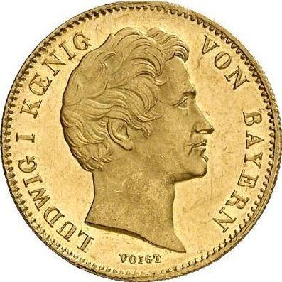 Awers monety - Dukat 1846 - cena złotej monety - Bawaria, Ludwik I