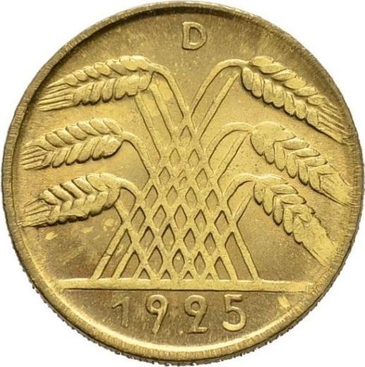 Reverso 10 Reichspfennigs 1925 D - valor de la moneda  - Alemania, República de Weimar