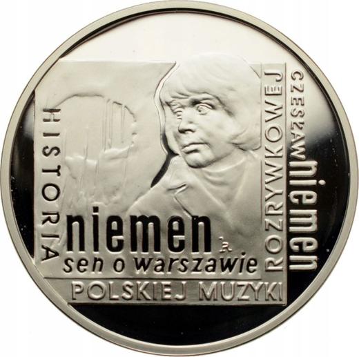 Реверс монеты - 10 злотых 2009 года MW RK "Чеслав Немен" - цена серебряной монеты - Польша, III Республика после деноминации