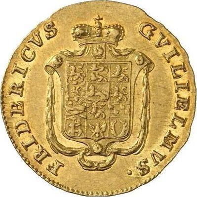 Аверс монеты - Дукат 1814 года MC - цена золотой монеты - Брауншвейг-Вольфенбюттель, Фридрих Вильгельм
