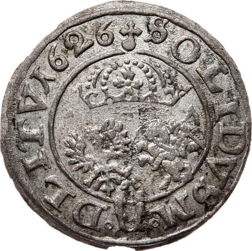 Реверс монеты - Шеляг 1626 года "Литва" - цена серебряной монеты - Польша, Сигизмунд III Ваза
