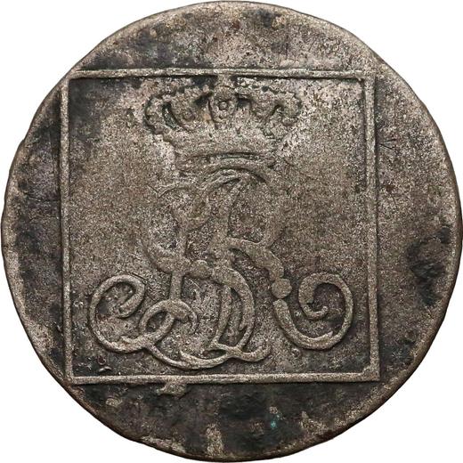Anverso Grosz de plata (1 grosz) (Srebrnik) 1777 EB - valor de la moneda de plata - Polonia, Estanislao II Poniatowski