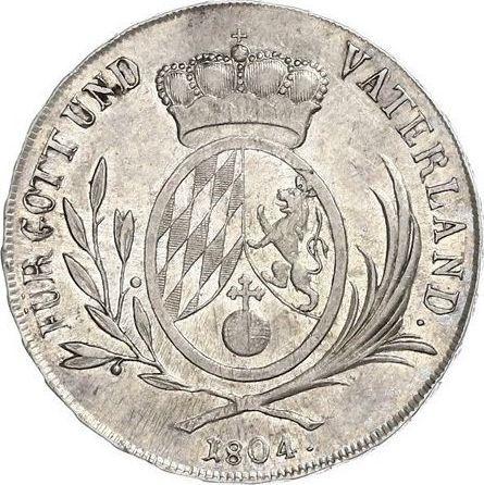 Реверс монеты - Полталера 1804 года - цена серебряной монеты - Бавария, Максимилиан I