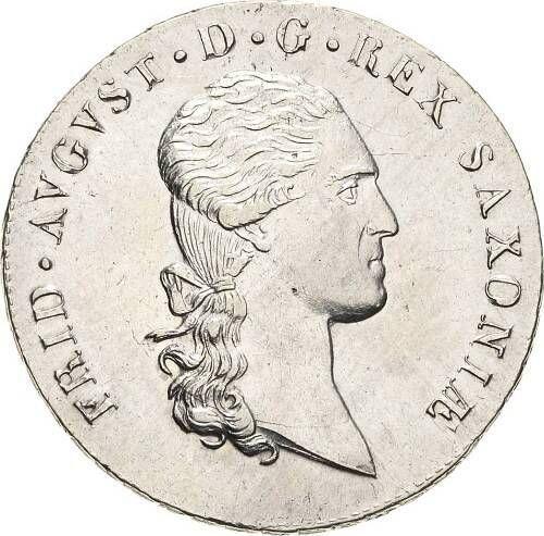Anverso 2/3 táleros 1817 I.G.S. - valor de la moneda de plata - Sajonia, Federico Augusto I