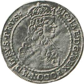 Awers monety - Dwudukat 1670 "Toruń" - cena złotej monety - Polska, Michał Korybut