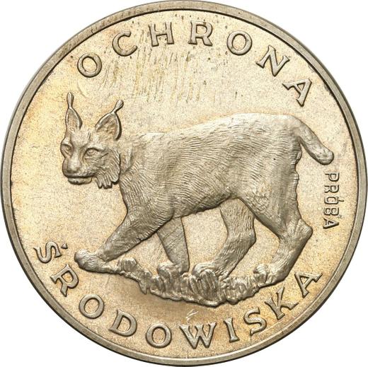 Reverso Pruebas 100 eslotis 1979 MW "Lynx" Plata - valor de la moneda de plata - Polonia, República Popular