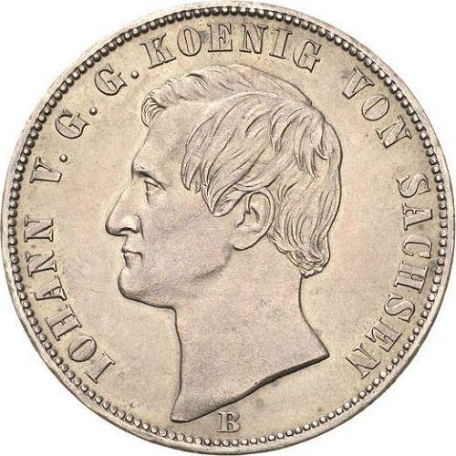 Obverse Thaler 1869 B - Silver Coin Value - Saxony-Albertine, John
