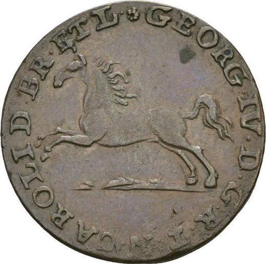 Аверс монеты - 1 пфенниг 1820 года MC - цена  монеты - Брауншвейг-Вольфенбюттель, Карл II