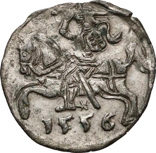 Реверс монеты - Денарий 1556 года "Литва" - цена серебряной монеты - Польша, Сигизмунд II Август