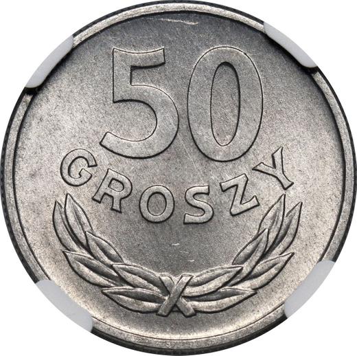 Реверс монеты - 50 грошей 1967 года MW - цена  монеты - Польша, Народная Республика
