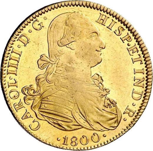 Anverso 8 escudos 1800 Mo FM - valor de la moneda de oro - México, Carlos IV