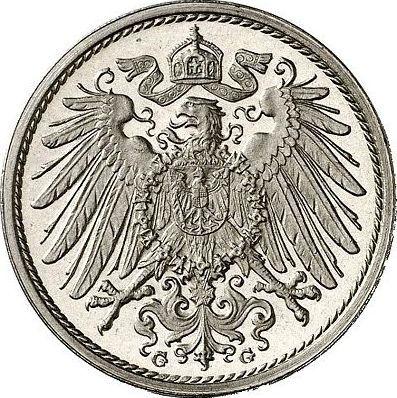 Reverso 10 Pfennige 1911 G "Tipo 1890-1916" - valor de la moneda  - Alemania, Imperio alemán