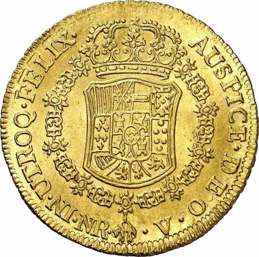 Rewers monety - 8 escudo 1769 NR V "Typ 1762-1771" - cena złotej monety - Kolumbia, Karol III