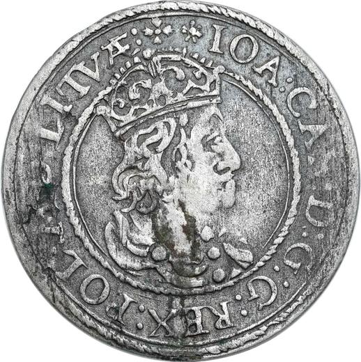 Anverso Szostak (6 groszy) 1652 "Lituania" - valor de la moneda de plata - Polonia, Juan II Casimiro