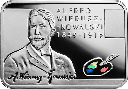 Reverso 20 eslotis 2015 MW "Alfred Wierusz-Kowalski" - valor de la moneda de plata - Polonia, República moderna