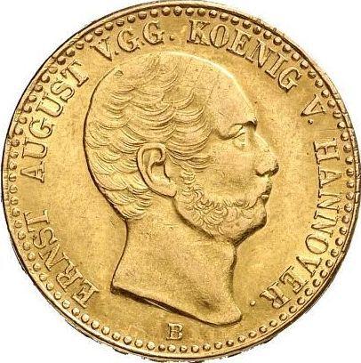Awers monety - 10 talarów 1837 B - cena złotej monety - Hanower, Ernest August I