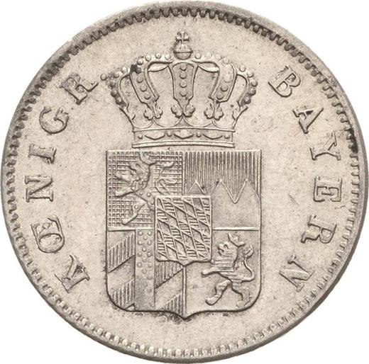 Awers monety - 6 krajcarów 1846 - cena srebrnej monety - Bawaria, Ludwik I