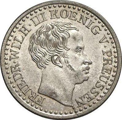 Anverso 1 Silber Groschen 1834 D - valor de la moneda de plata - Prusia, Federico Guillermo III