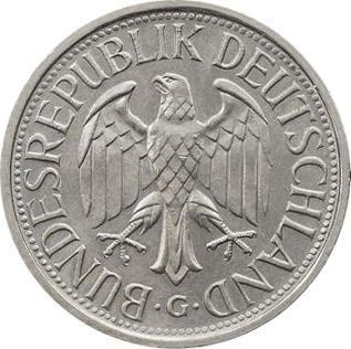 Rewers monety - 1 marka 1978 G - cena  monety - Niemcy, RFN