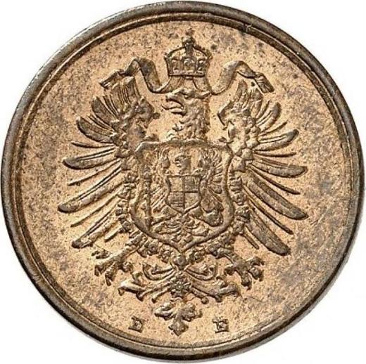Реверс монеты - 1 пфенниг 1875 года E "Тип 1873-1889" - цена  монеты - Германия, Германская Империя