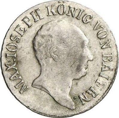 Awers monety - 6 krajcarów 1815 - cena srebrnej monety - Bawaria, Maksymilian I