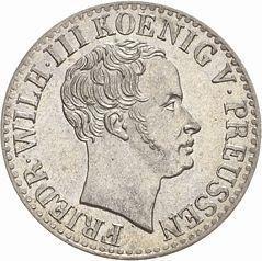 Аверс монеты - 1/2 серебряных гроша 1835 года A - цена серебряной монеты - Пруссия, Фридрих Вильгельм III