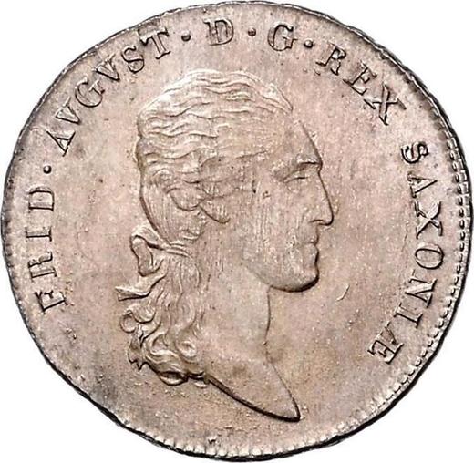 Аверс монеты - 1/3 талера 1809 года S.G.H. - цена серебряной монеты - Саксония-Альбертина, Фридрих Август I