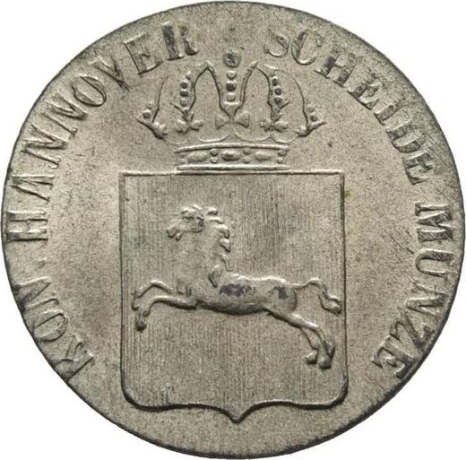 Avers 1/24 Taler 1842 S - Silbermünze Wert - Hannover, Ernst August I